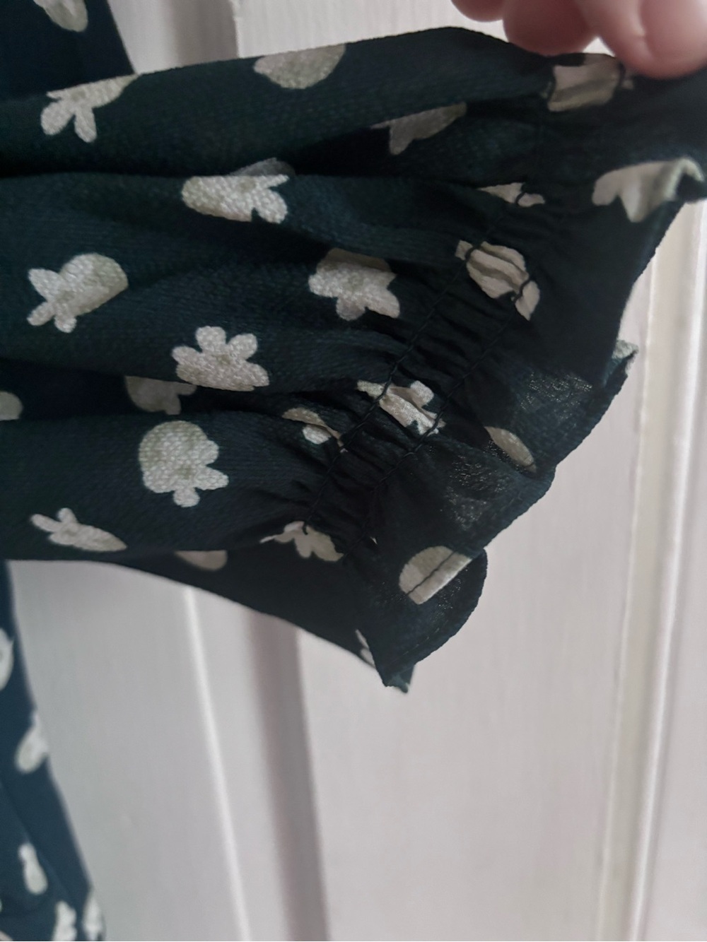 Kate Spade NY Silk Green Floral Fit & Flare Dress Size Autumn Wedding Guest Dres - Picture 7 of 10